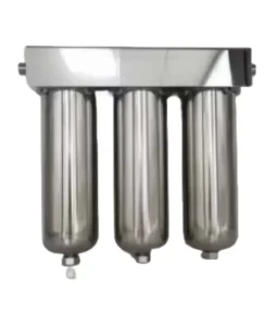 304 Stainless Steel Triple Filter Housing 10” 20” NPT Water Filter for Commercial Farm Household Use