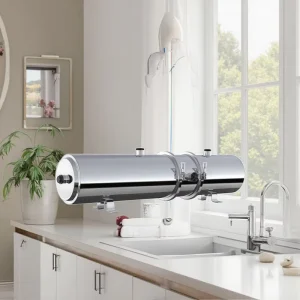 304 Stainless Steel Under Sink Self Cleaning Ultrafiltration Water Filter System Water Saving Design Wall Mounted Household