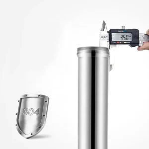 304 Stainless Steel Water Filter Remove Microplastics 3.25 Gallons Gravity Fed Water Filter System