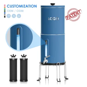 304 Stainless Steel Water Filter for Microplastic Removal, 3.25 Gallons, Gravity Fed