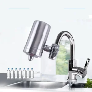 304 Stainless Steel Water Purifier Household Kitchen Tap Water Filter Ceramic and Activated Carbon Filter Element