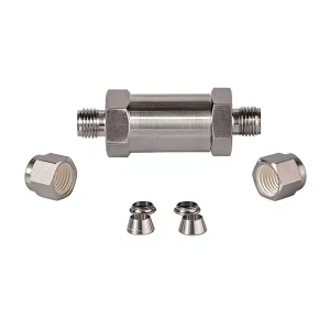 316 Stainless Steel Inline Filter High Pressure 6000PSI Straight Through Micron Filter for Oil Water Gas Hydraulic System