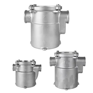 316L Corrosion-Resistant Stainless Steel Seawater Filter Marine Water Strainer 1/1.5/2in for Boat Engine Cooling