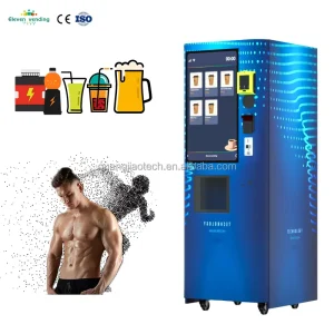32-Inch Touch Screen 20+ Selections Drink Dispenser Protein Shake Machine Gym Fitness Powder Automatic Coffee Vending Machine