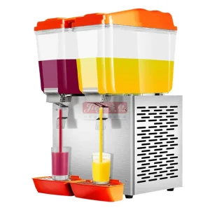 32L Stainless Steel Commercial Beverage Dispenser with Hot/Cool Drinks Big Capacity for Liquid and Snack Service