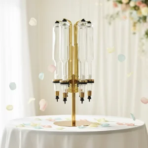 375ml 6 Heads Perfume Filling Machine Distributor 6 Bottles Perfume Dispenser with Rotary Stand