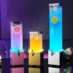 3L 5L Acrylic LED Draft Beer Beverage Dispenser with Faucet