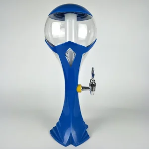 3L Tabletop Liquor Beer Drink Tower Dispenser with Removable Ice Tube Colorful LED Light for Party Bar and Pub