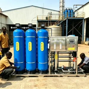 3T/H High-Flux Commercial Reverse Osmosis FRP Water Filter Equipment