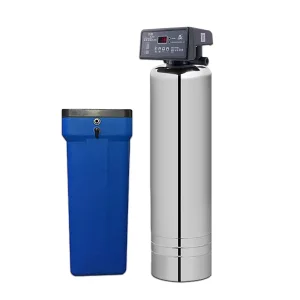 3ton Stainless Steel Water Softener 60L Ion Exchange Resin Brine Tank Automatic Softening Control Valve Household Water
