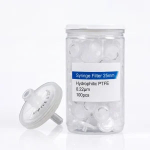 4/13/25/33 mm 0.22/0.45 um Hydrophilic PTFE Syringe Filter for General Laboratory Filtration