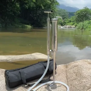 4 L/min 304 Stainless Steel Outdoor Portable Water Filter with Ceramic UF Purifier System