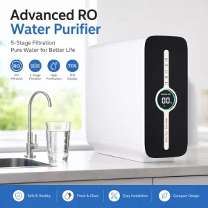 4-Stage Desktop RO Water Purifier with Hot, Cold and Sparkling Water for Home and Office