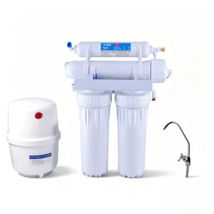 4 Stage Under Sink Reverse Osmosis Drinking Water Filtration System with Storage Tank & Faucet