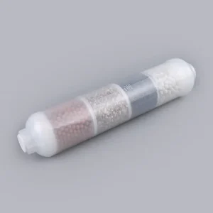 4-in-1 Inline Alkaline Water Purifier Filter Cartridge with Carbon, Mineral, Tourmaline, and Far-Infrared Balls