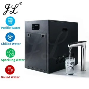 4-in-1 Under-Sink Water Dispenser with Digital Metal Faucet, Purified Hot and Cold Water, and Soda Water Maker