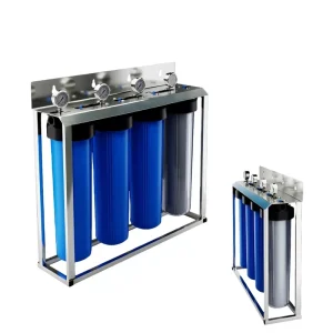 4-stage 20″ BB Whole House Salt Free Water Softener Includes Sediment Heavy Metal KDF UDF Soft Resin Carbon Block Filters