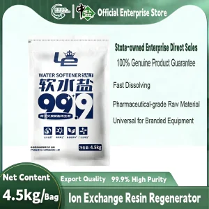 4.5 kg Water Softener Salt for Water Dispensers, 99.9% Purity, Food and Industrial-Grade Sodium Chloride