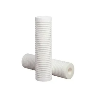 40 Inch 5 Micon Micro Klean RT Series PP Polypropylene Sediment String Wound Industrial Water Filter Cartridge 1 Year