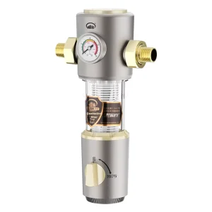 40 Micron Household Pre Filter Indoor Outdoor Whole House Water Purifier Front Backwash Filter Manual Tap Pipeline Eco friendly