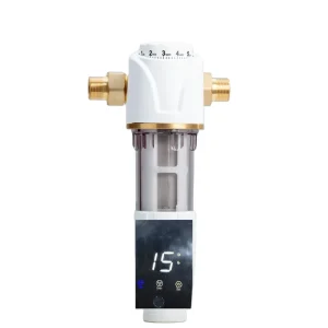 40 Micron Water Pre-Filter with Pressure Gauge Auto Self-Cleaning Backwash Water Prefilter