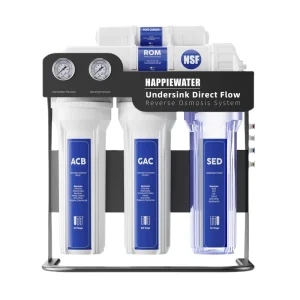 400 GPD 2.6 L M High Flow Rate Under Sink Reverse Osmosis Water Filter System for Home Use