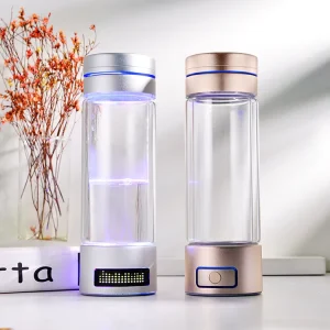 400ml Molecular Hydrogen Water Generator Bottle SPE PEM Technology 6000ppb+ Content Home Use 220V