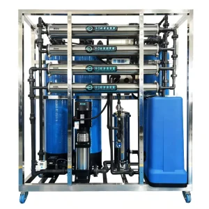4040 RO Drinking Water Treatment Machine 1000L/Hour with Fiberglass Pump 220V ISO 9001