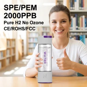 420ml Hydrogen Water Bottle Manufacturer Direct SPE PEM 2000PPB High Concentration Hydrogen Water Generator Bulk Sale CE