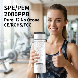 420ml Hydrogen Water Generator SPE PEM Technology 2000PPB Portable Hydrogen Water Ionizer Maker H2 Cup