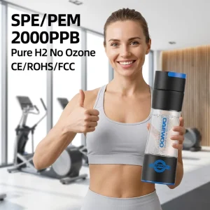 420ml Ready to Ship Hydrogen Water Bottle SPE PEM Tech 2000PPB High Concentration Hydrogen Water Generator Fast Delivery
