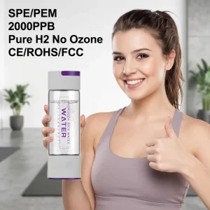 420ml Rechargeable Hydrogen Water Bottle Generator SPE PEM Tech 2000PPB High Concentration H2 Maker Machine Manufacturer