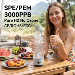450ml Hydrogen Water Bottle Generator SPE PEM Tech 3000PPB High Concentration H2 Maker Factory Direct