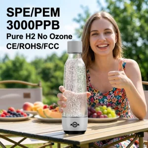 450ml Ready to Ship Hydrogen Water Bottle SPE PEM Tech 3000PPB High Concentration Hydrogen Water Generator Fast Delivery