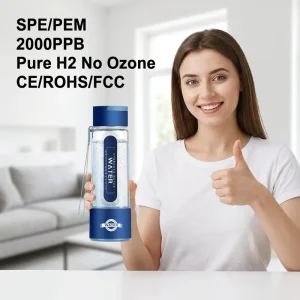 450ml SPE PEM Hydrogen Water Bottle 2000PPB Portable Hydrogen Water Generator Ionizer H2 Maker CE
