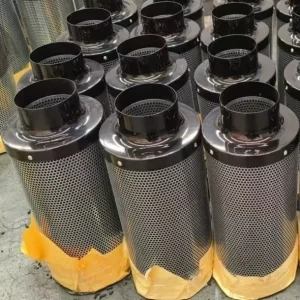 4inch 100 300mm Activated Carbon Air Filter Odor Scrubber Carbon Filter For Grow Tent Greenhouse Indoor Climate Control