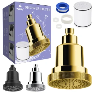 5 Function Shower Filter Head Ceiling Showerhead Premium Shower Head Filter Water Purifier 25 Stage Shower Filter with Massage