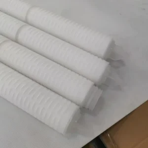 5 Inch 0.1um PP Pleated Water Filter Cartridge Filter Silicon with PP Core