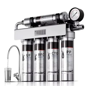 5-Level Ultrafiltration Stainless Steel Whole-House Water Filter with Activated Carbon