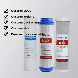 5 Micron CTO Grey Honeycomb Activated Carbon Block Filter for Water Purifier