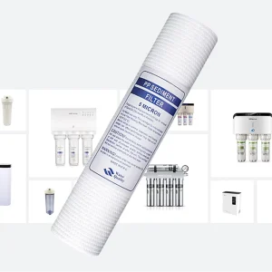 5 Micron PP Cotton Sediment Water Filter Cartridge with Activated Carbon Block for Household, RV, Outdoor, and Hotel Use