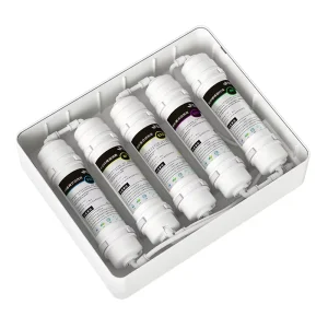 5 Micron Quick-Fitting Food-Grade ABS PP UDF CTO Carbon Alkaline T33 Water Filter Cartridge for Household, Outdoor, and RV Use