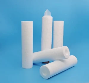 5 Microns 40 Inch PP Sediment Cartridge Filters Polypropylene Melt Blown Filter With 222 and Flat