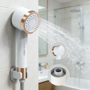 5 Setting Jet Power Waterproof Handheld Shower Head Filter Hand Shower Heads With Massage
