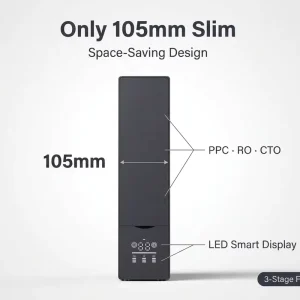 5-Stage 800G Alkaline Hydrogen-Rich Reverse Osmosis Water Purifier with Mineralization Filter System