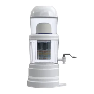 5-Stage Countertop Gravity Water Filter System with Alkaline and Mineral Filters