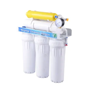 5-Stage Electric Reverse Osmosis Under-Sink Water Filter System 50 GPD Flow Rate Eco-Friendly TDS Monitoring 1-Year