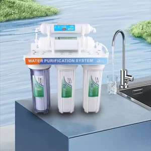 5 Stage Electric Reverse Osmosis Water Filter System 10 Inch Household Sediment Filter