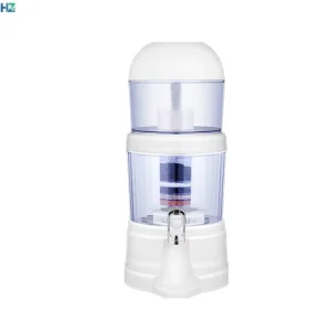 5 Stage Manual Ceramic Water Filter Jug ABS Material Countertop Design Household Use 75 GPD Flow Rate 12 Month Filter Life