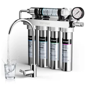 5-Stage Portable Ultrafiltration UF Water Purifier Manual Kitchen Filter for Household Outdoor Use Plastic